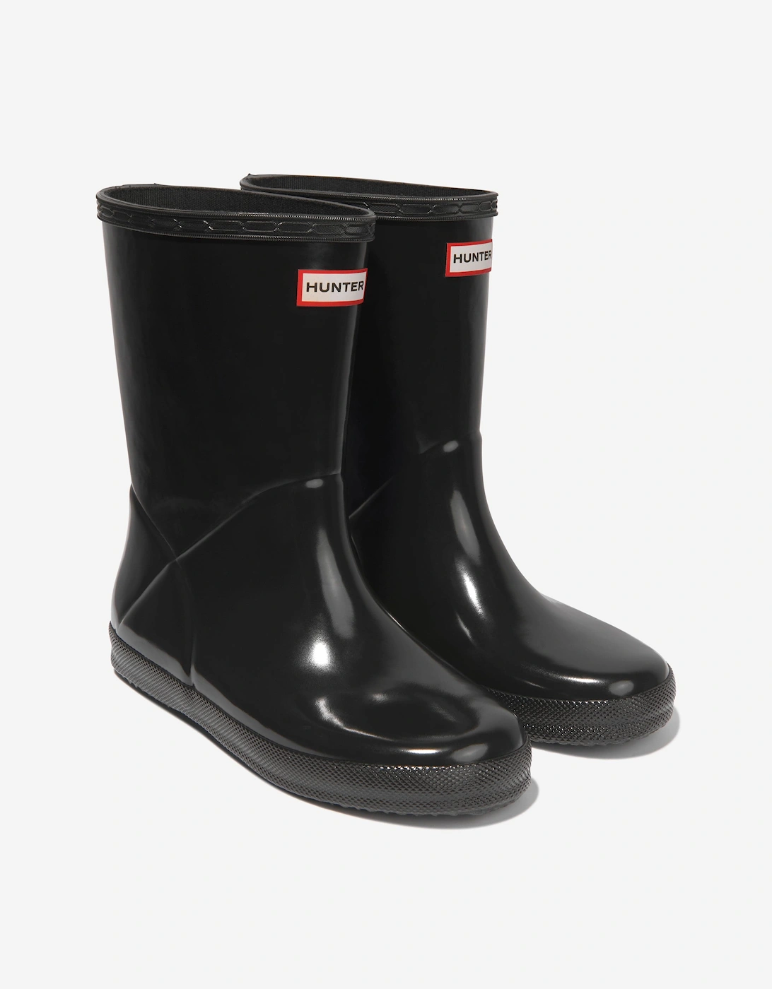 Kids Original First Classic Gloss Wellington Boots in Black
