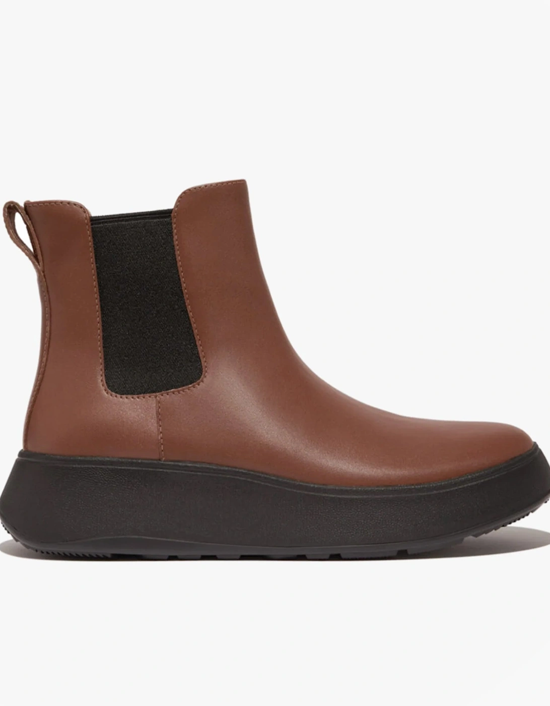 F-MODE FLATFORM Womens Chelsea Boots Rich Brown, 5 of 4