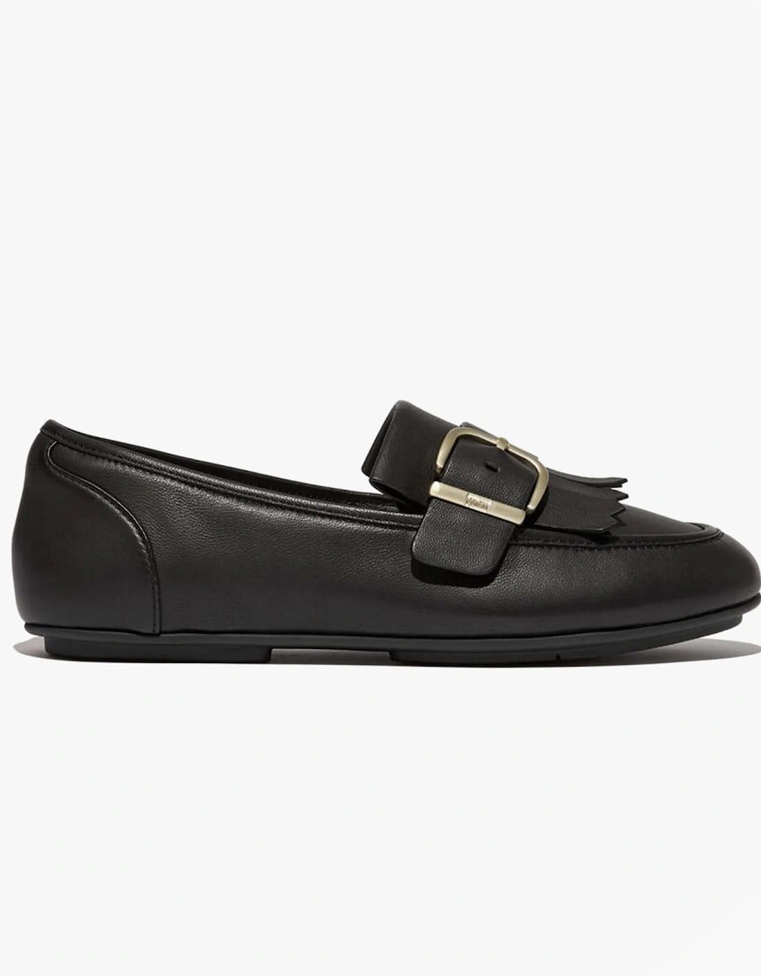 ALLEGRO FRINGE BUCKLED Womens Loafers Black, 7 of 6