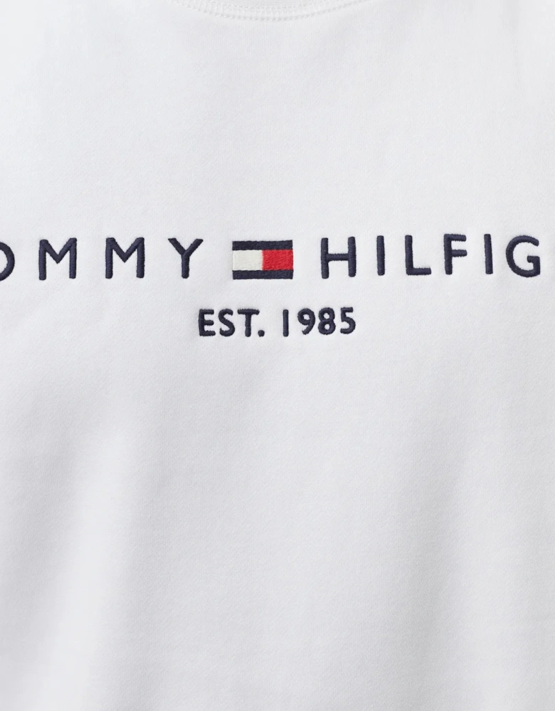 Mens Fleece Sweatshirt Embroidered Logo Pullover Crew Neck Jumper