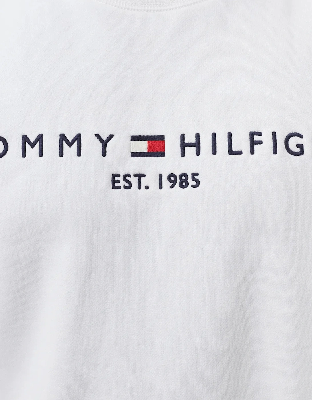 Mens Fleece Sweatshirt Embroidered Logo Pullover Crew Neck Jumper