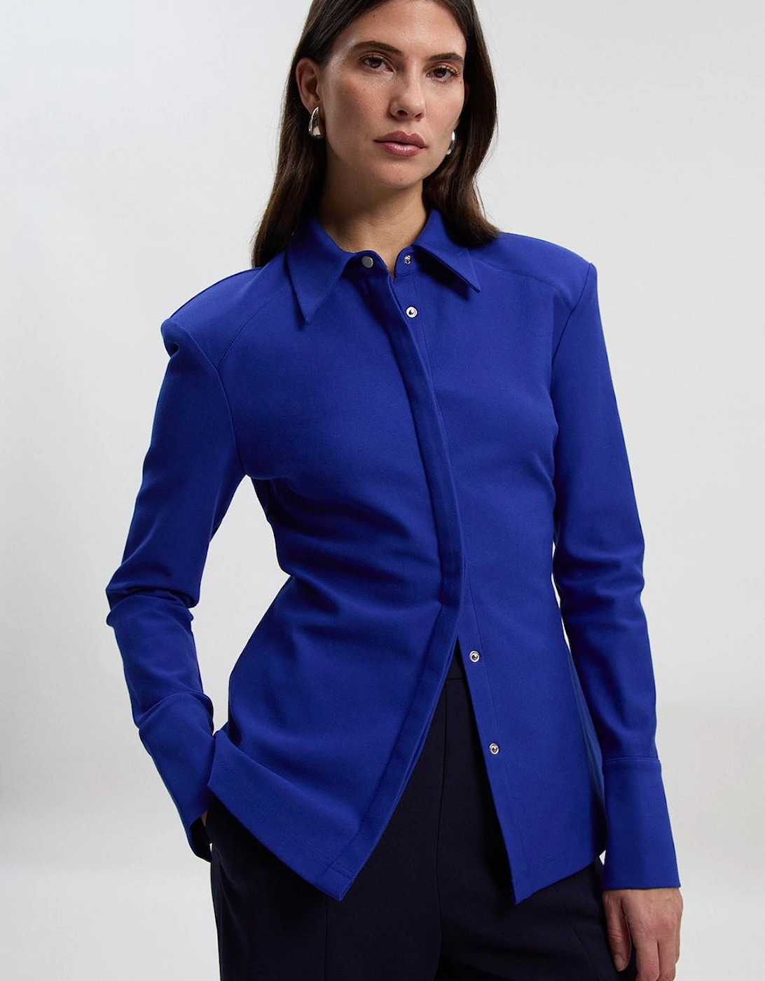 Ponte Power Shoulder Shirt, 2 of 1