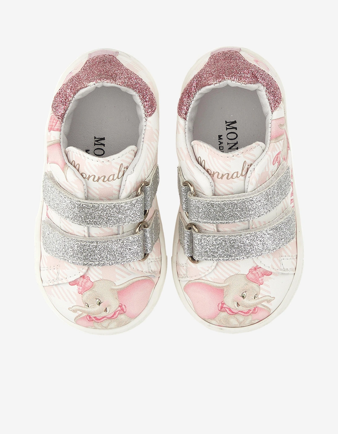 Girls Disney Dumbo Glitter Trainers in Pink
