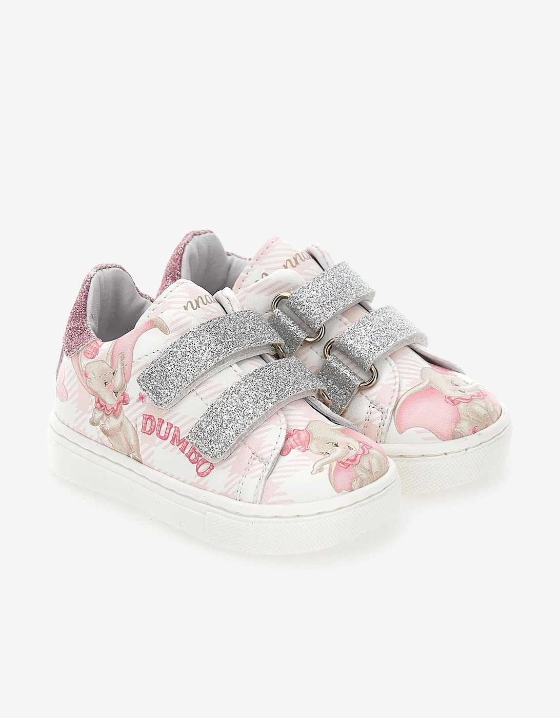 Girls Disney Dumbo Glitter Trainers in Pink