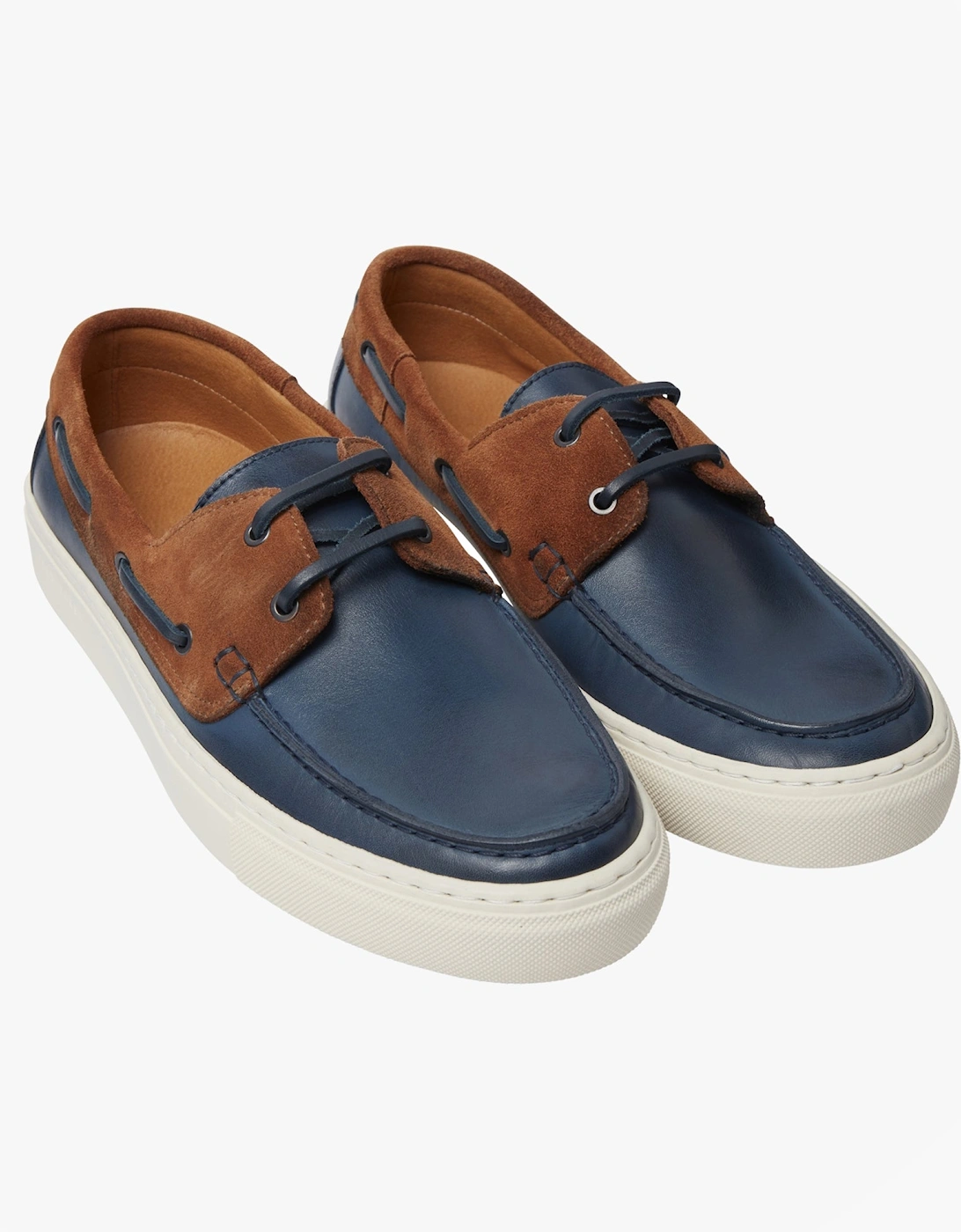 EUENB Mens Boat Shoes Navy