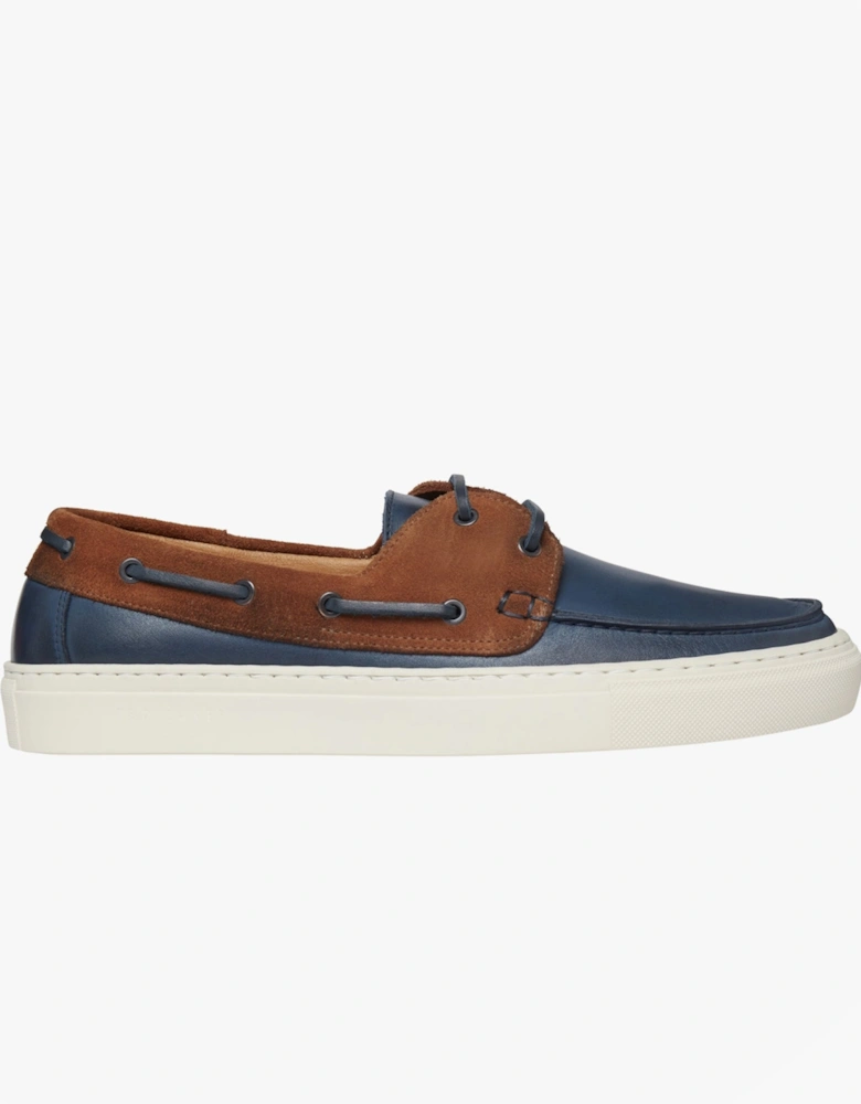 EUENB Mens Boat Shoes Navy