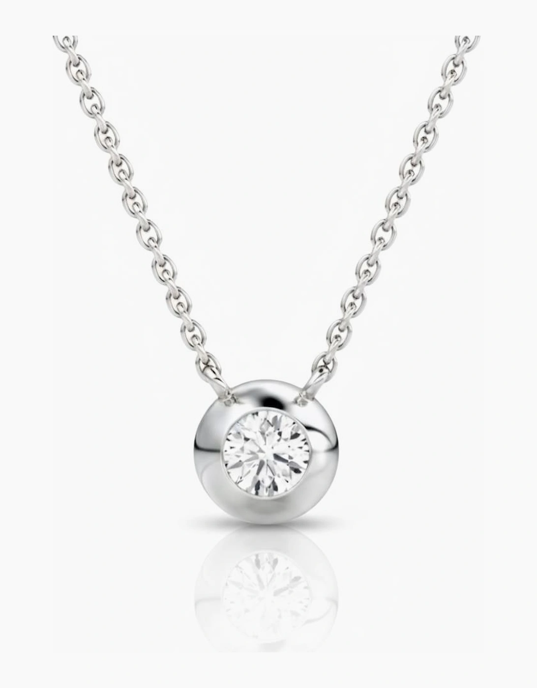 Labante London Women's Soléa Bezel Necklace - White