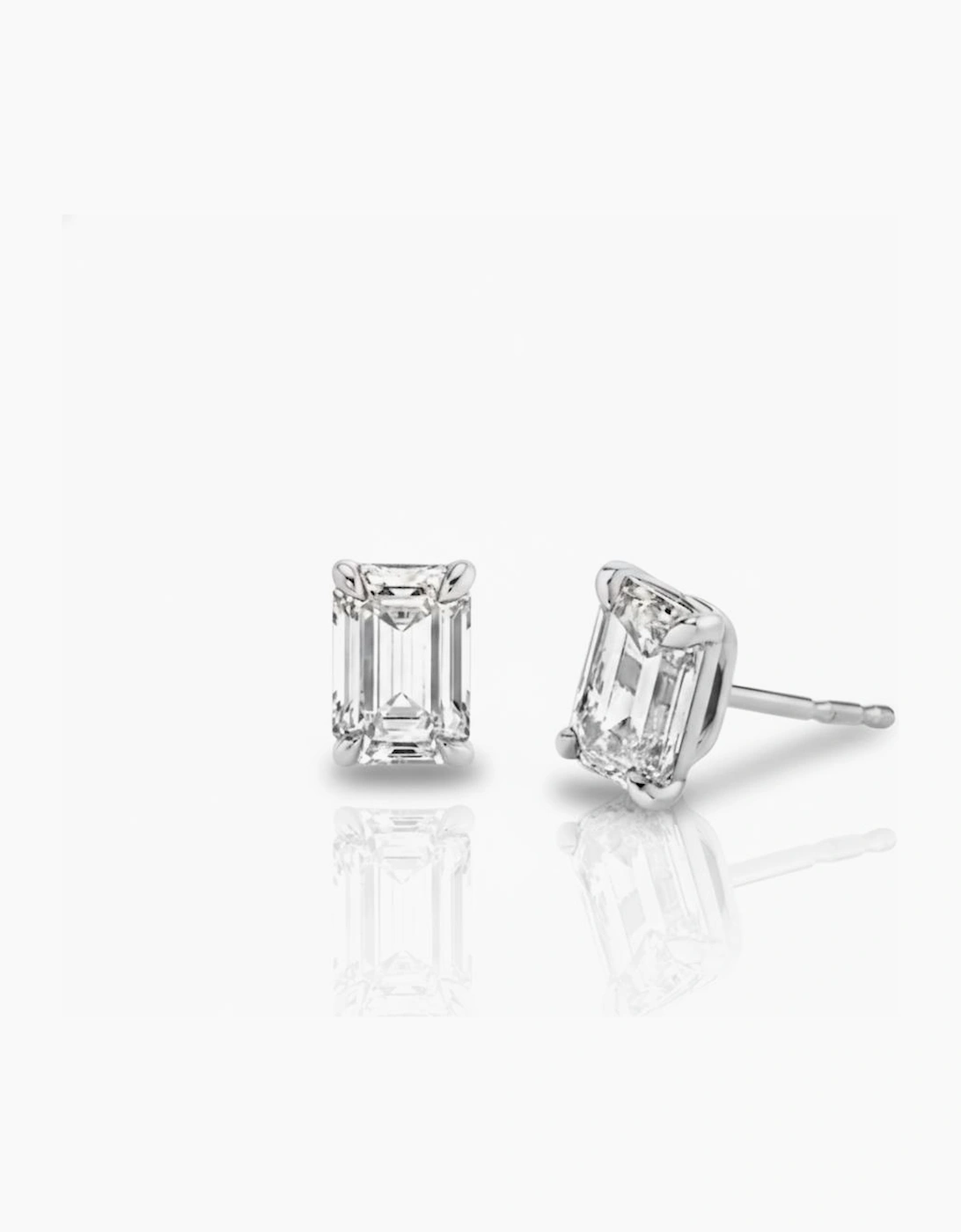 Labante London Vera Emerald Studs - White
