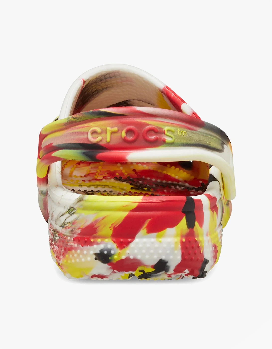 210718-6WE GLOW-IN-THE-DARK MARBLED Unisex Kids Classic Clogs Varsity Red/Multi