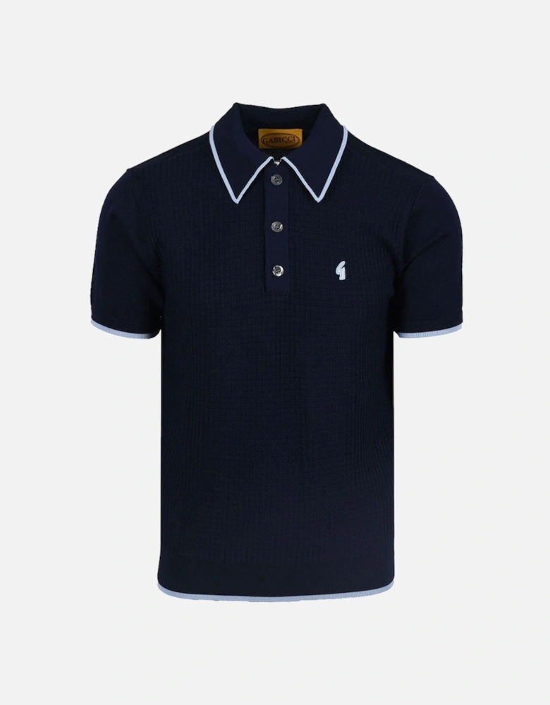 Vintage Malcolm Archive Knitted Polo V54GM17 - Navy