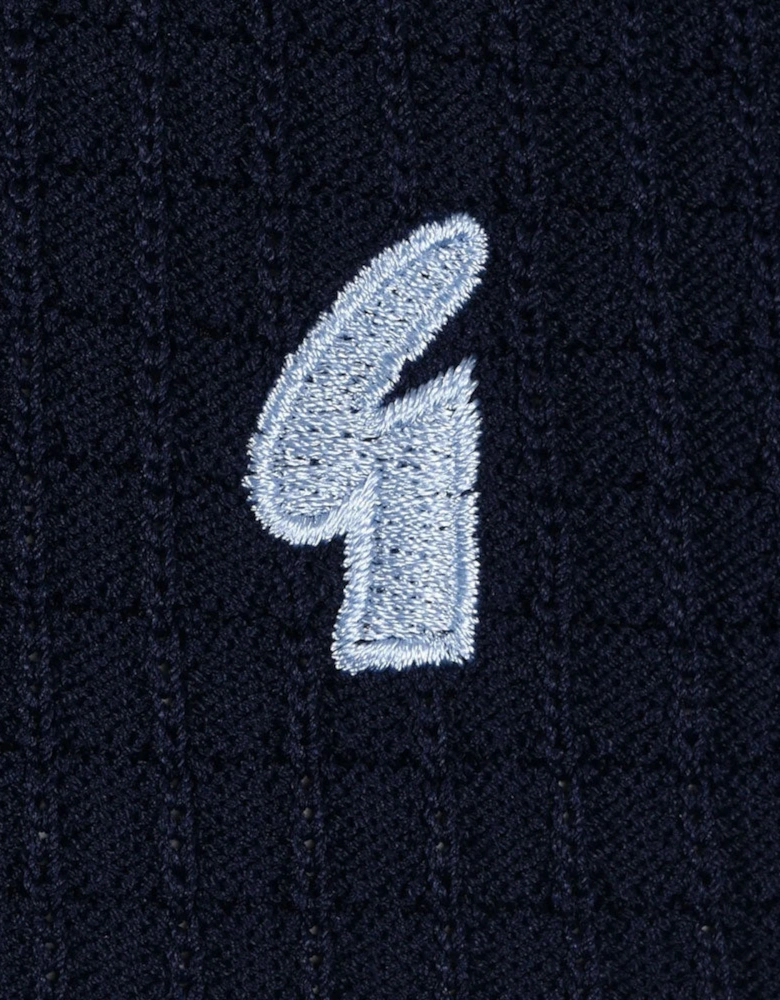 Vintage Malcolm Archive Knitted Polo V54GM17 - Navy