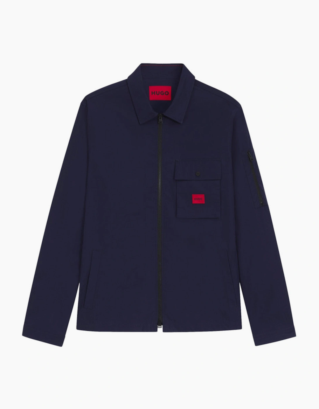 Men's HUGO Emmond Overshirt A1-25 418 Navy - Size: 2XL