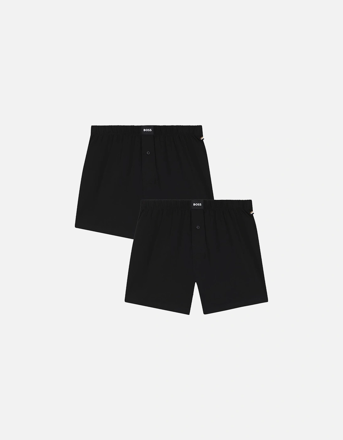 Men's BOSS 2-Pack Jersey Boxer Shorts, Black - Size: 38/39/32