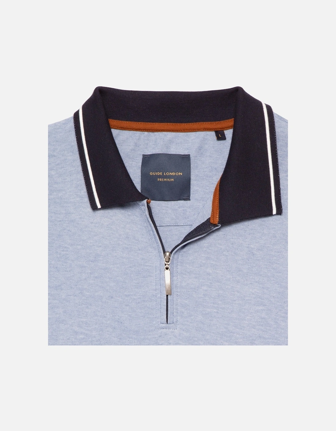 1/4 Zip Polo Shirt Sky