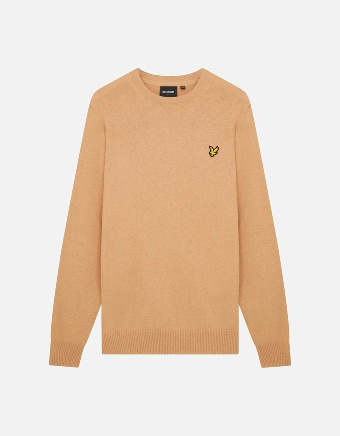 Lyle & Scott Cotton Merino Crew Neck Jumper Cairngorms Khaki, 2 of 1