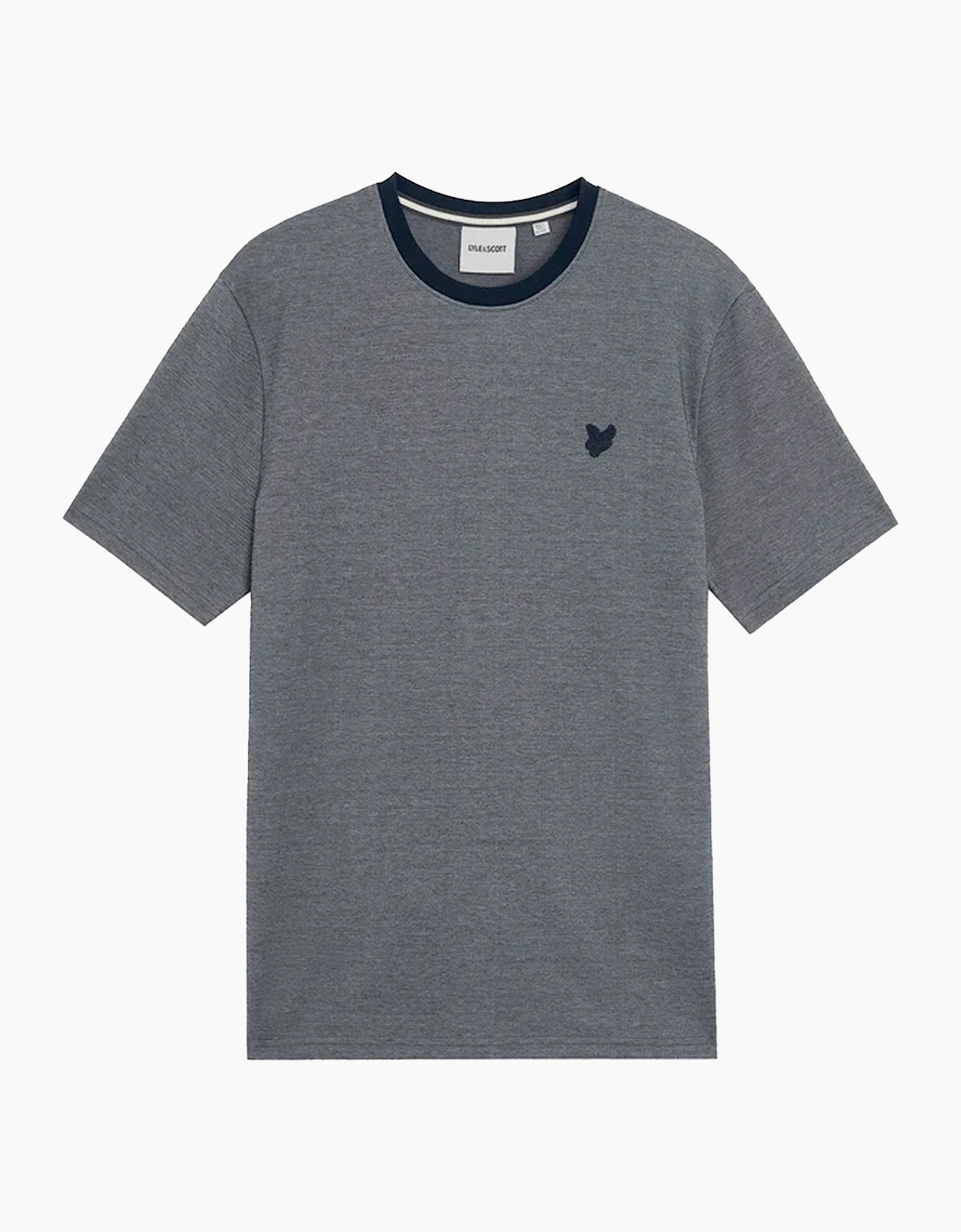 Lyle & Scott Men's Lyle & Scott Two Tone Pique T-Shirt Chambray Blue