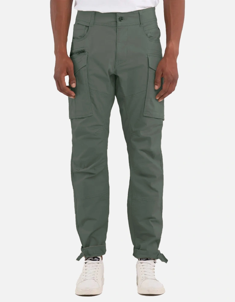 Combat Pants With Zip & Pocket Detail 703 Khaki