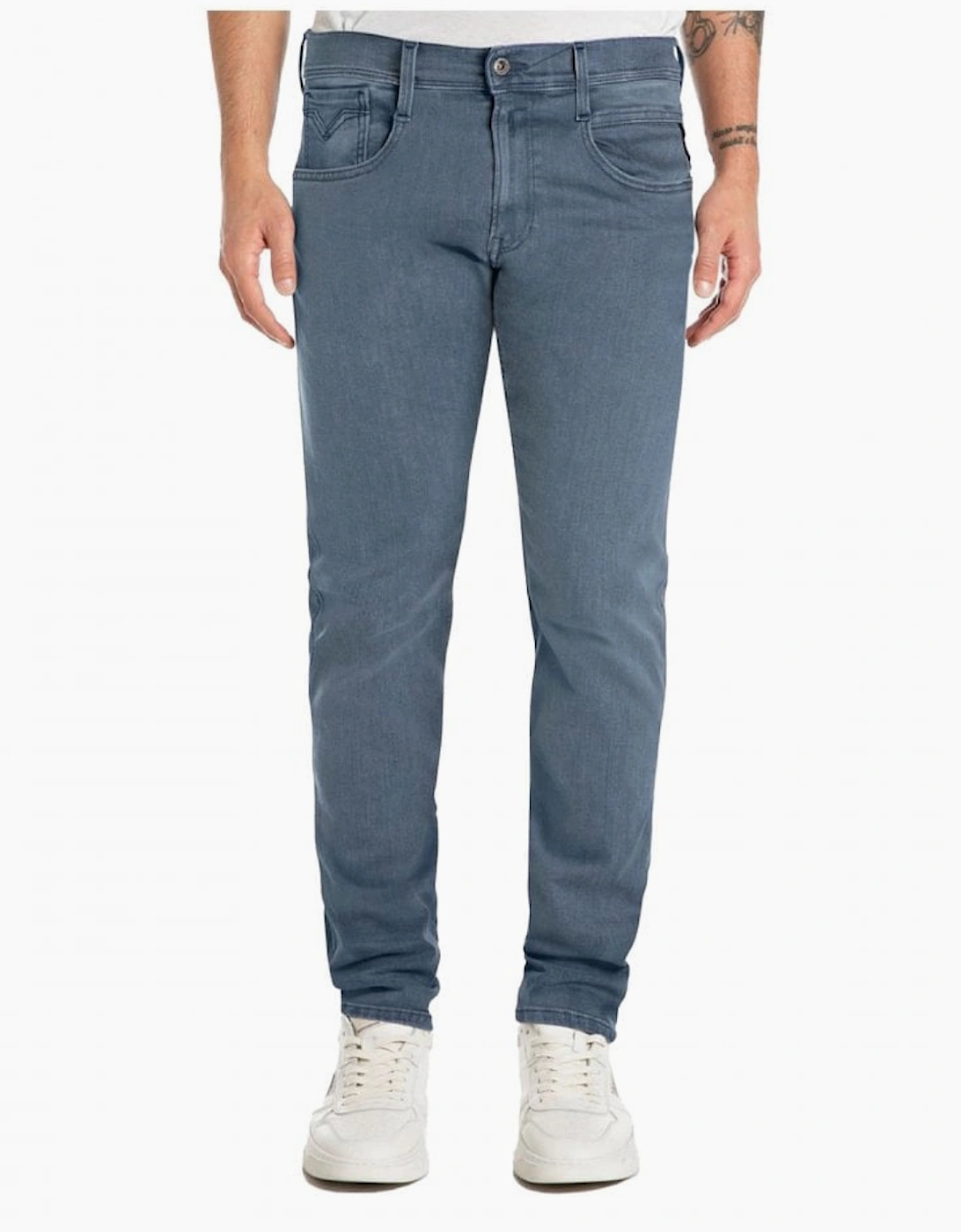 Replay Men's Blue Anbass Slim Fit Hyperflex Jean Sustainable Lab 096  34/30 34W 30L