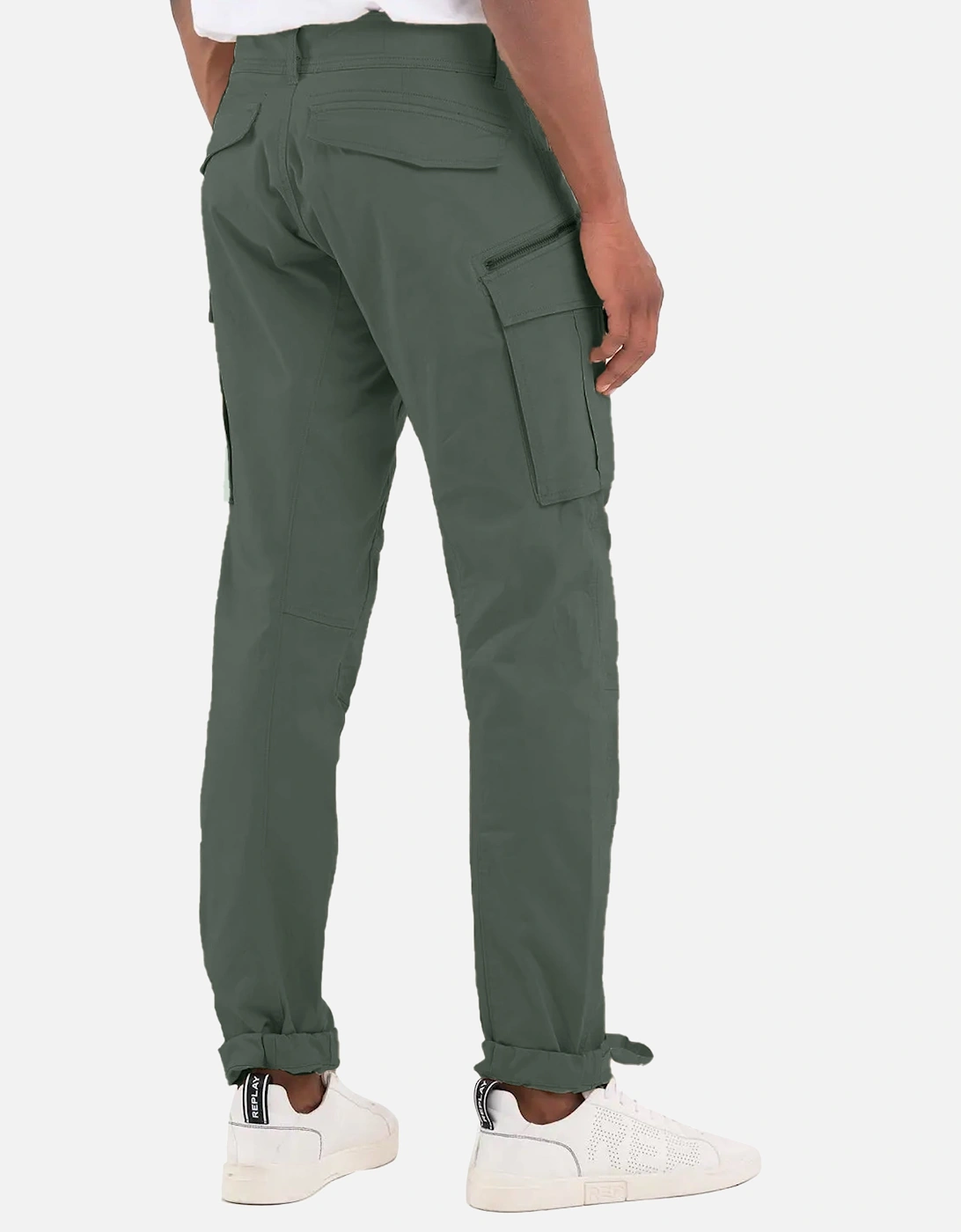Combat Pants With Zip & Pocket Detail 703 Khaki