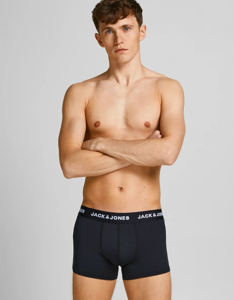 Jacbase Underwear Microfiber 3 Pack Trunks Black