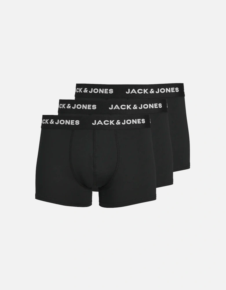 Jacbase Underwear Microfiber 3 Pack Trunks Black