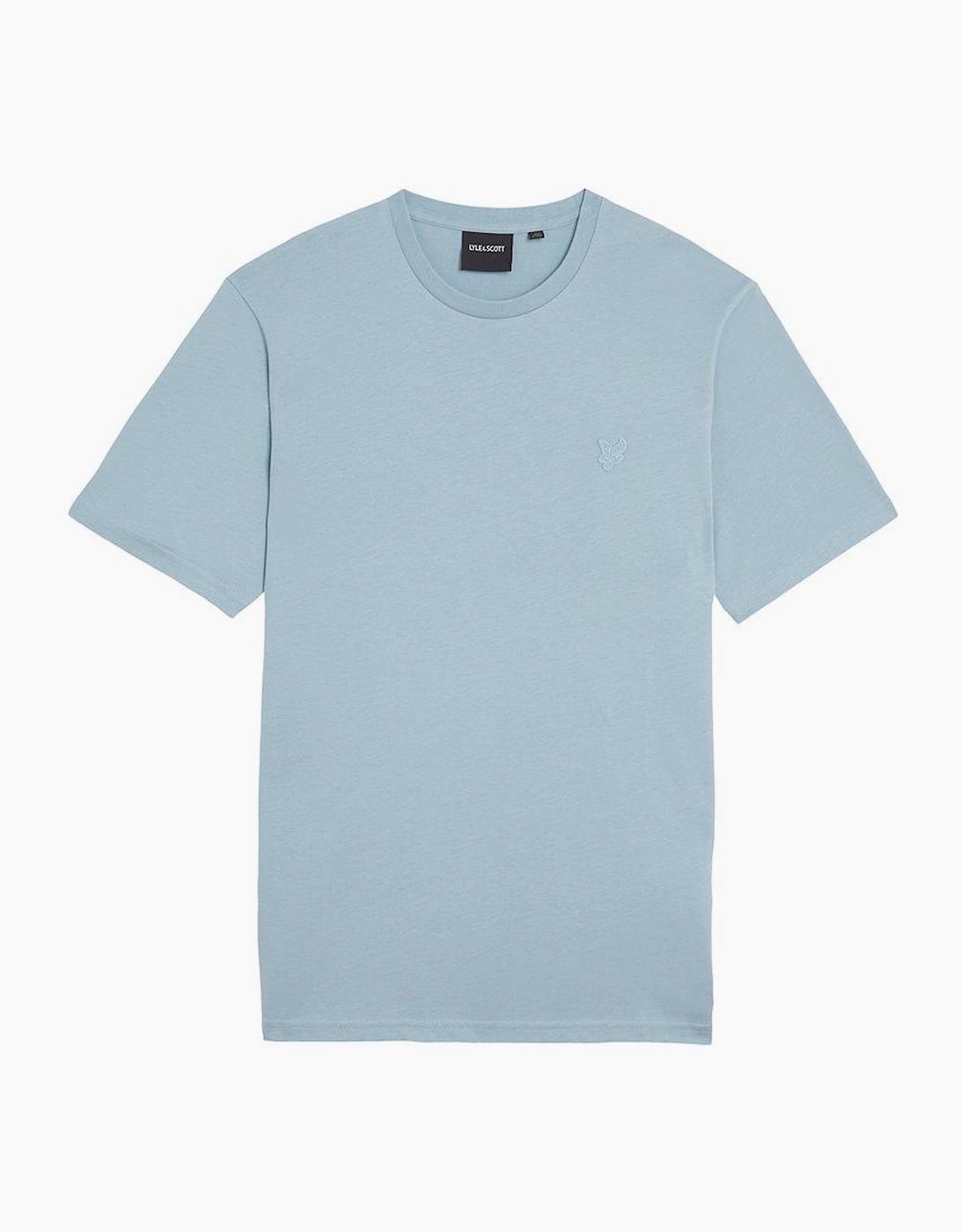 Men's Lyle & Scott Tonal Eagle T Shirt Blue Ash - Size: 44