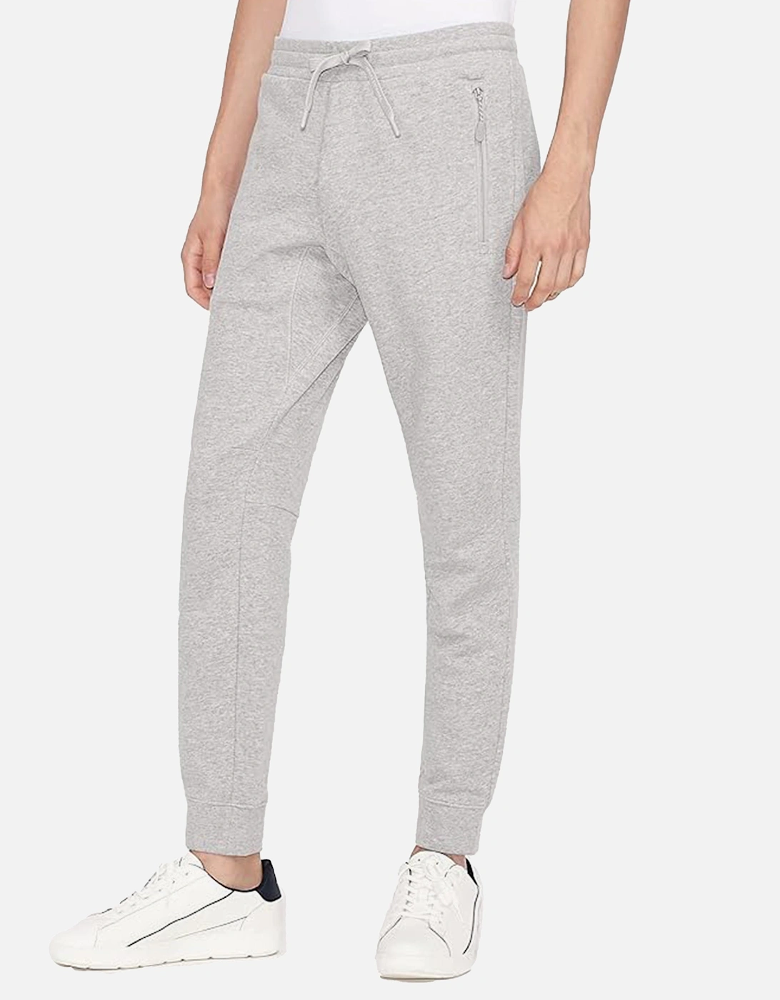 A|X Mens Track Bottoms With Zip Pocket Alloy Heather Grey, 3 of 2