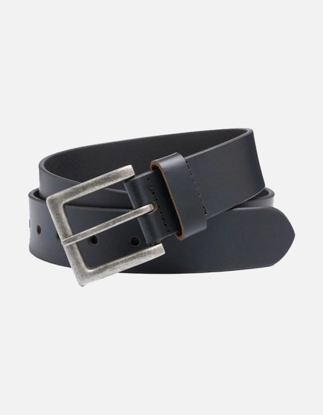40mm Leather Hide Jeans Belt Black, 2 of 1