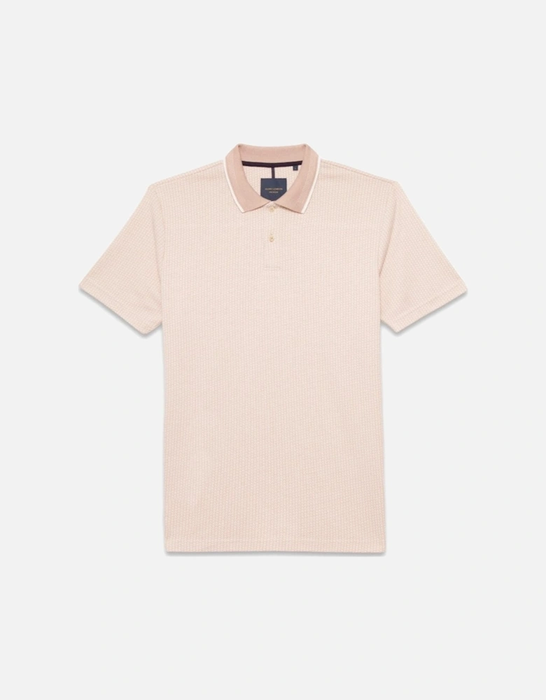 Jacquard Polo Beige