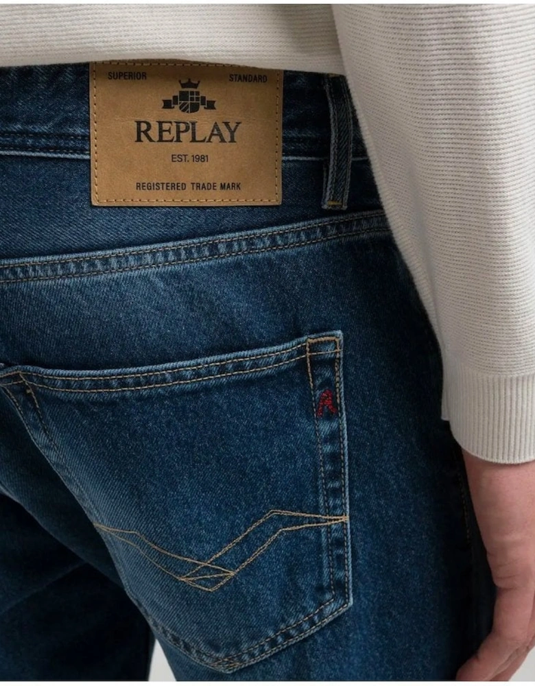 Grover Dark Wash Straight Fit Jean 007