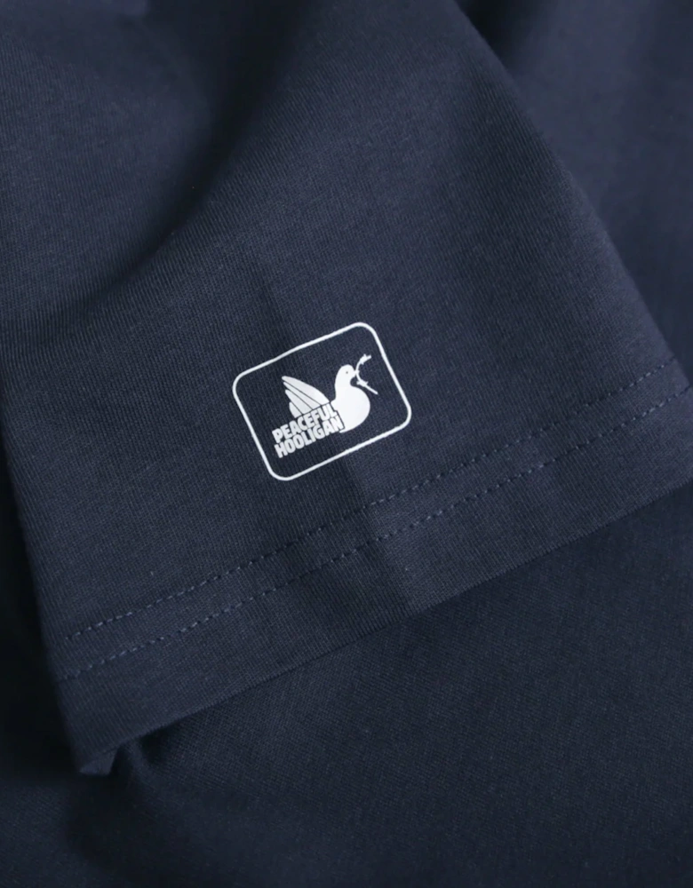 Oasis Live Forever T Shirt Navy