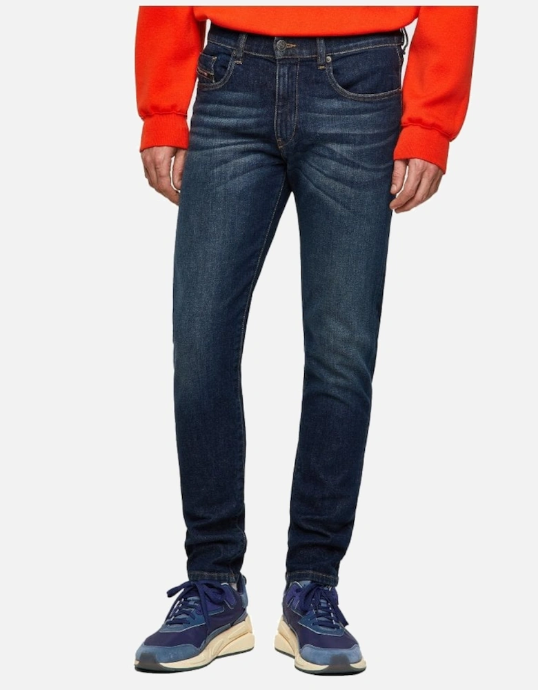 Mens D-strukt Denim Slim Tapered Jean Dark Blue 009hn