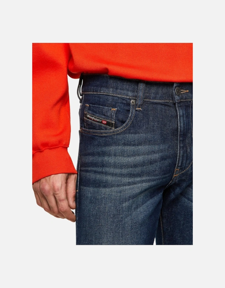 Mens D-strukt Denim Slim Tapered Jean Dark Blue 009hn