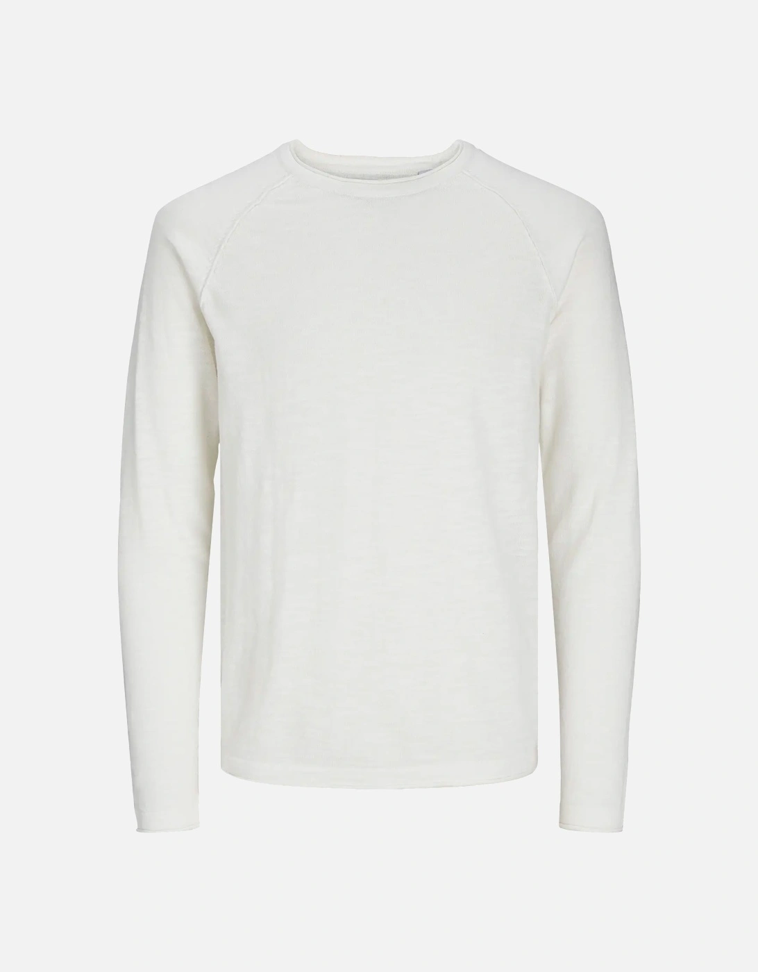 Jjbreeze Knit Crew Neck Jumper Cloud Dancer, 5 of 4