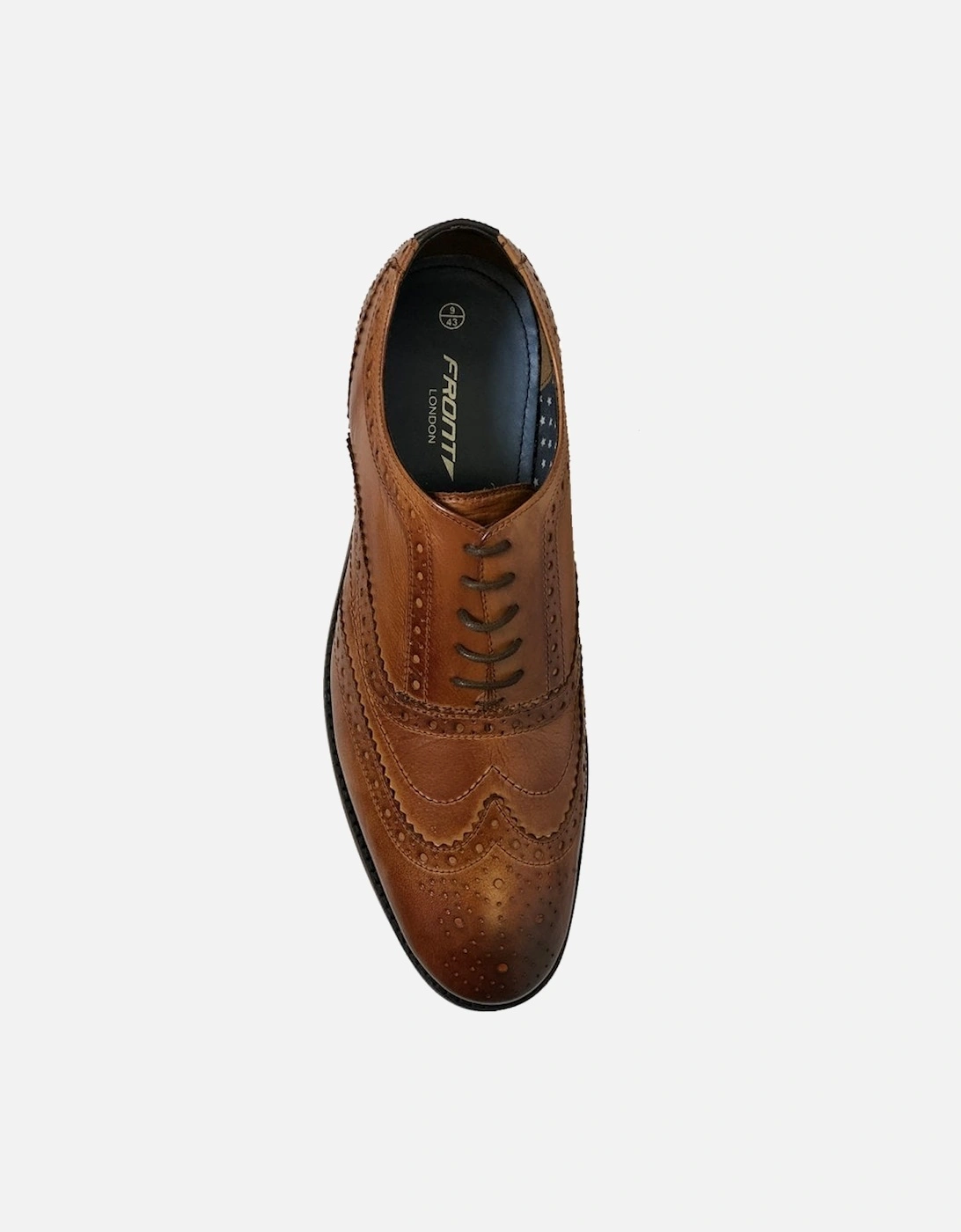 Diego Mens Brogue Tan Shoe