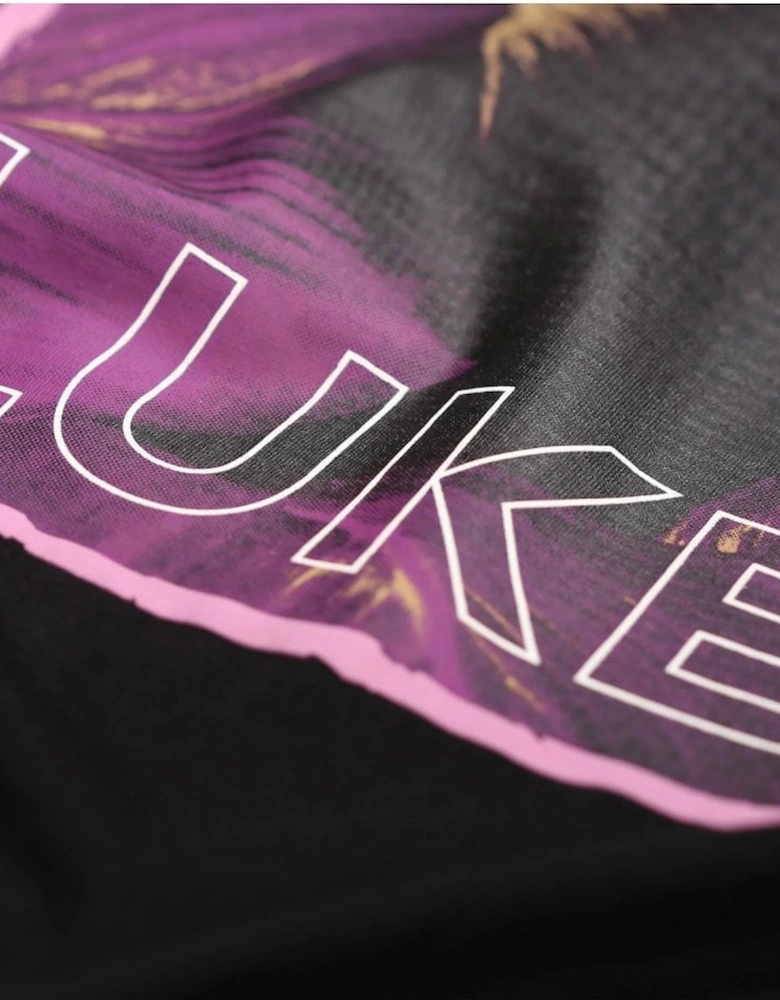 Luke Mainline Printed Jersey Tee Shirt Jet Black