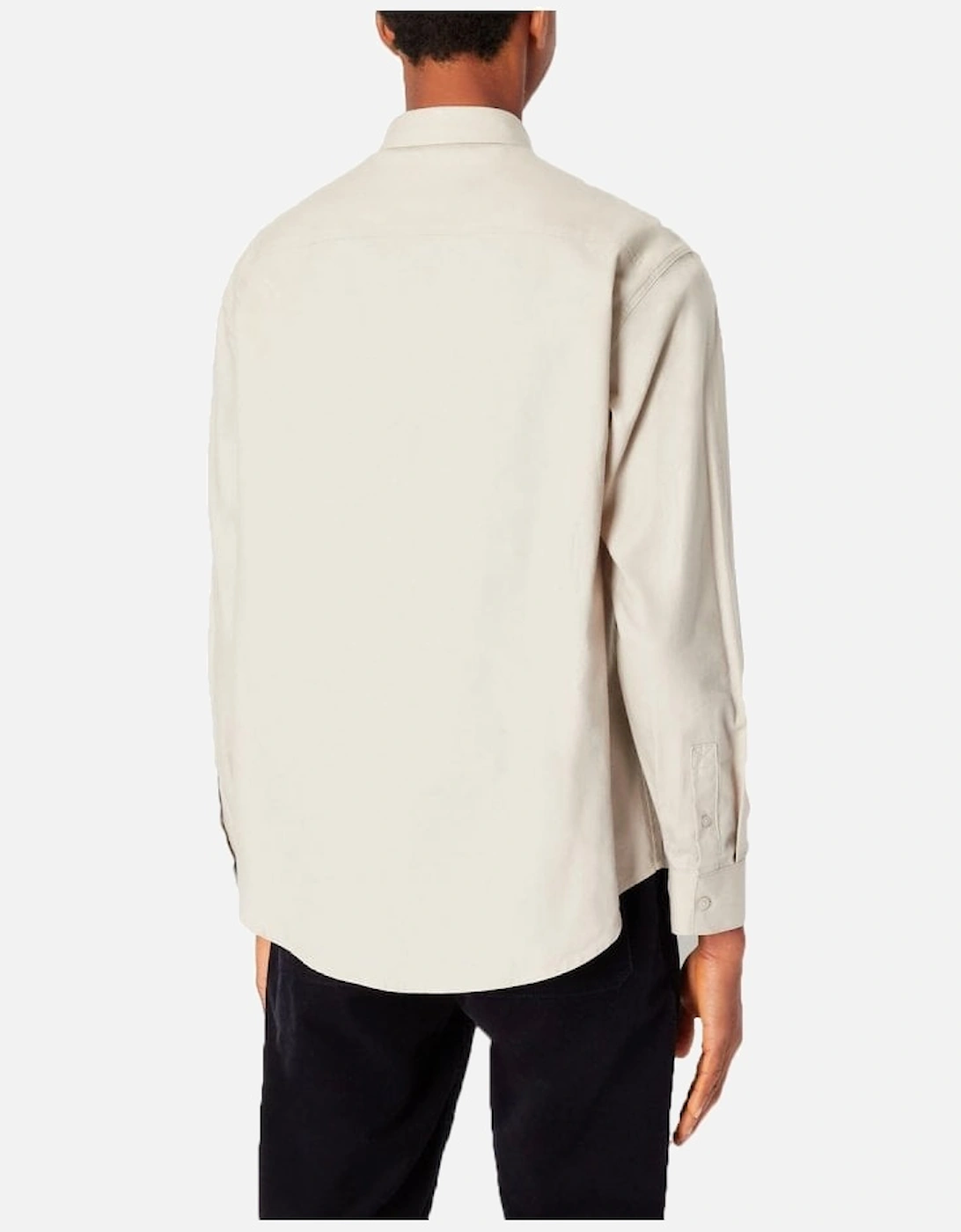 Soft Cotton Twill Shirt Single Bre Stone