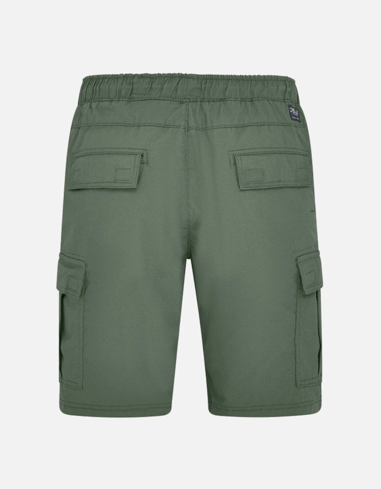 Tech Cargo Shorts Elasticated Waist Olive