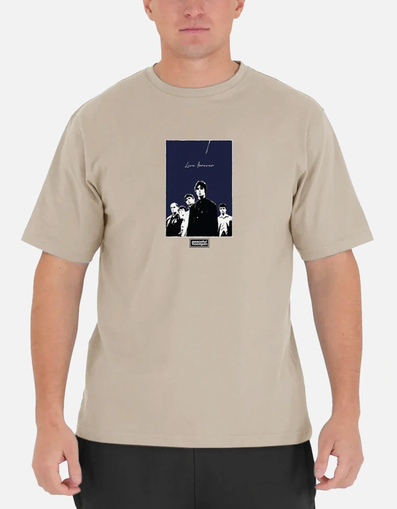 Oasis Live Forever T Shirt Stone