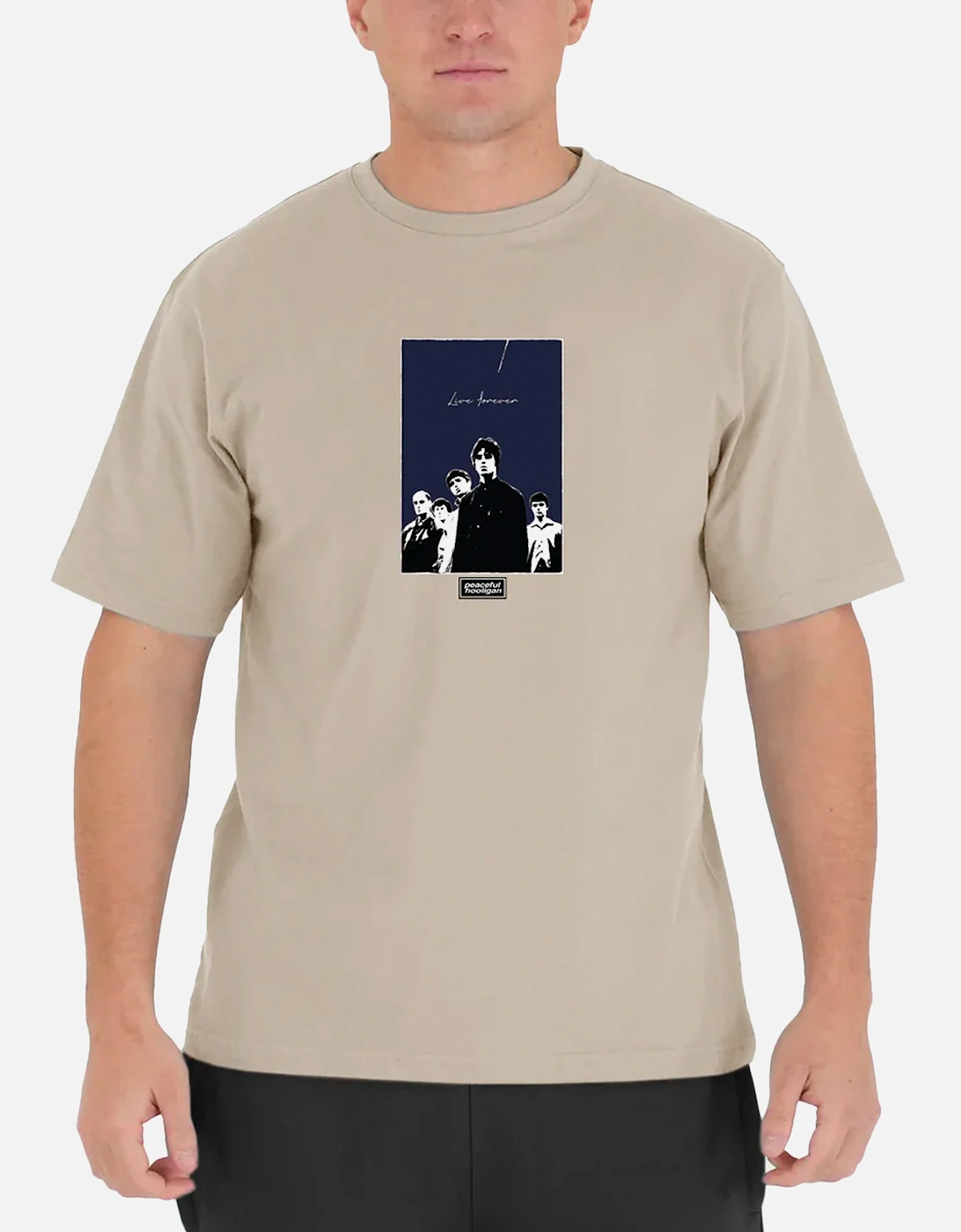 Oasis Live Forever T Shirt Stone, 7 of 6