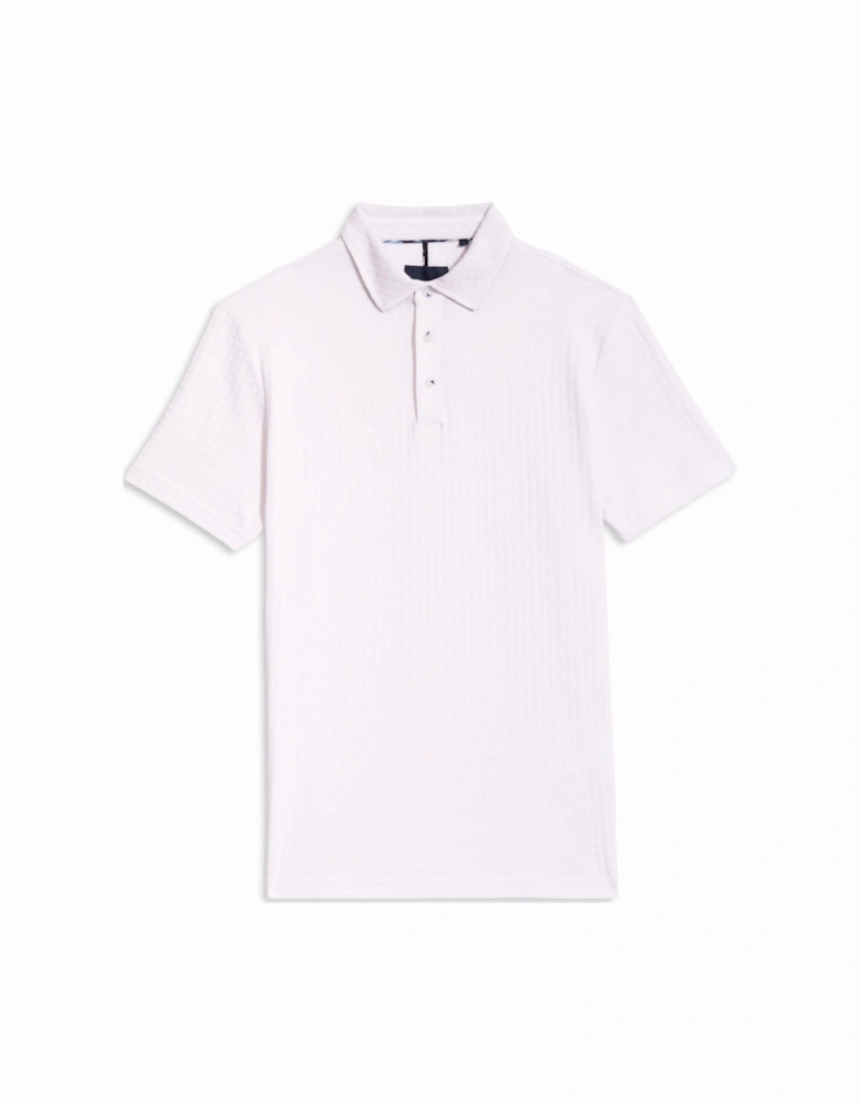 Cotton Detailed Polo Shirt White