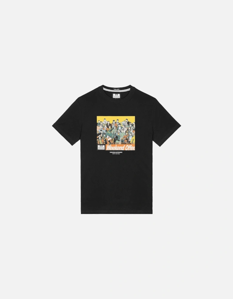 Selhurst Eric Cantona Kung Fu kick T-shirt Black