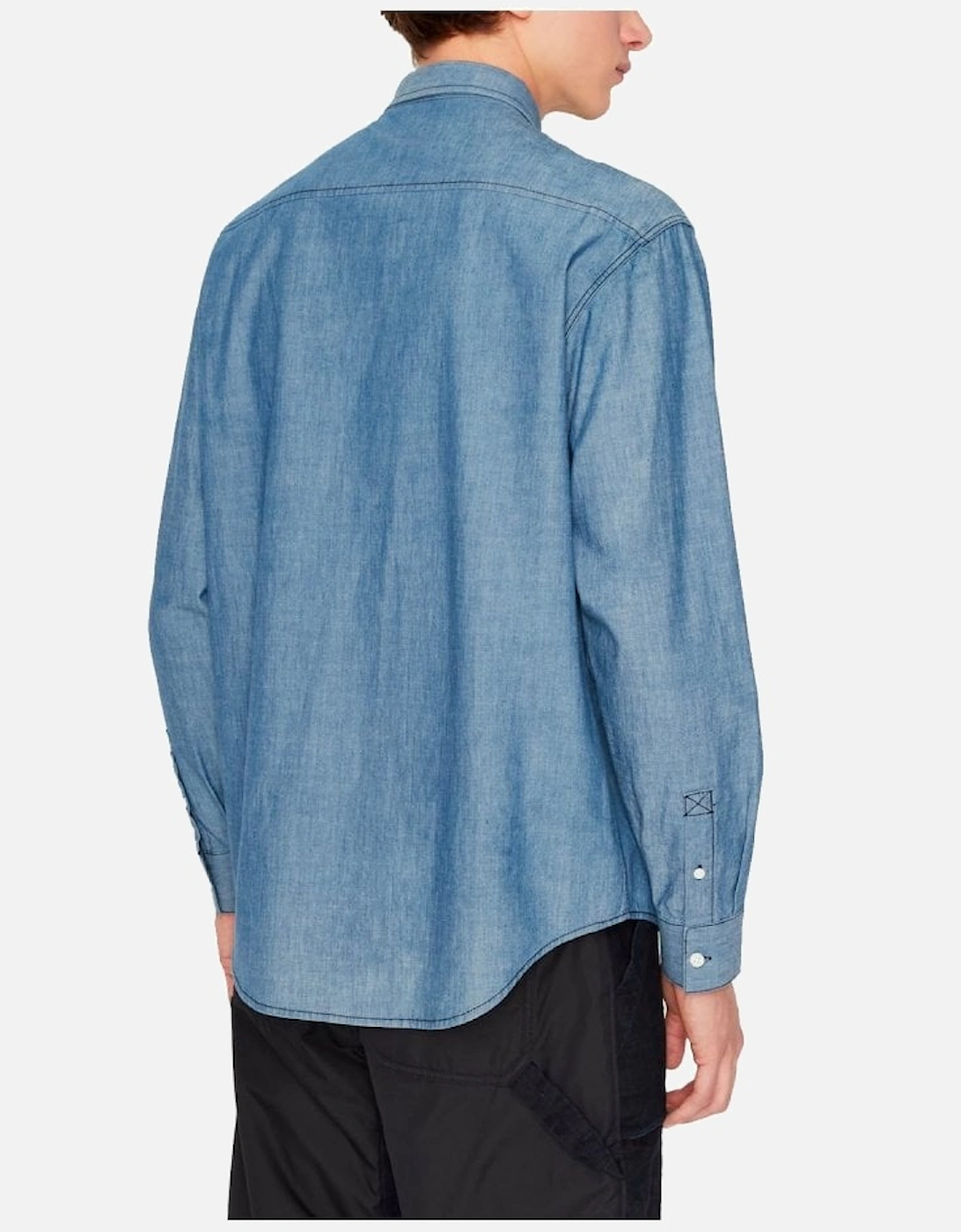 Men's Chambray Denim Shirt Indigo Denim