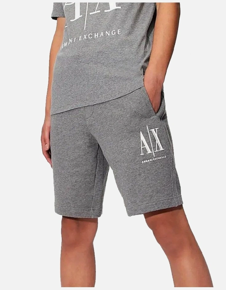 Man Jersey Bermuda Sweatpants Heather Grey