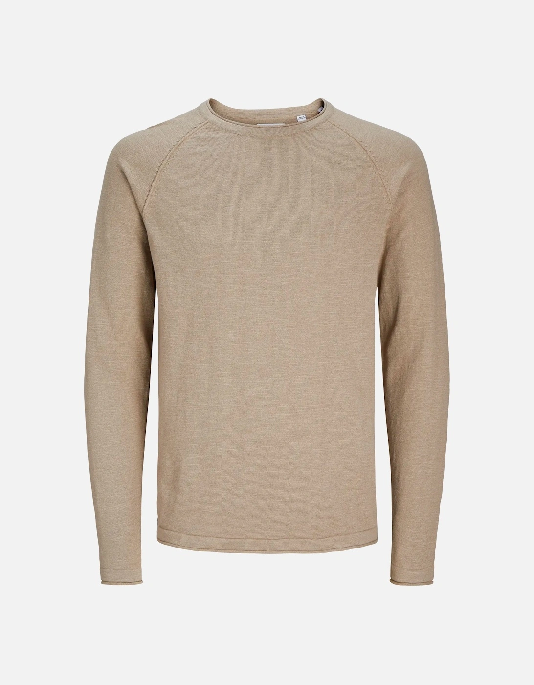 Jjbreeze Knit Crew Neck Jumper Crockery, 5 of 4