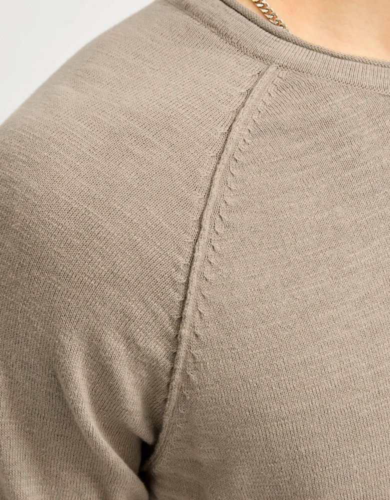 Jjbreeze Knit Crew Neck Jumper Crockery