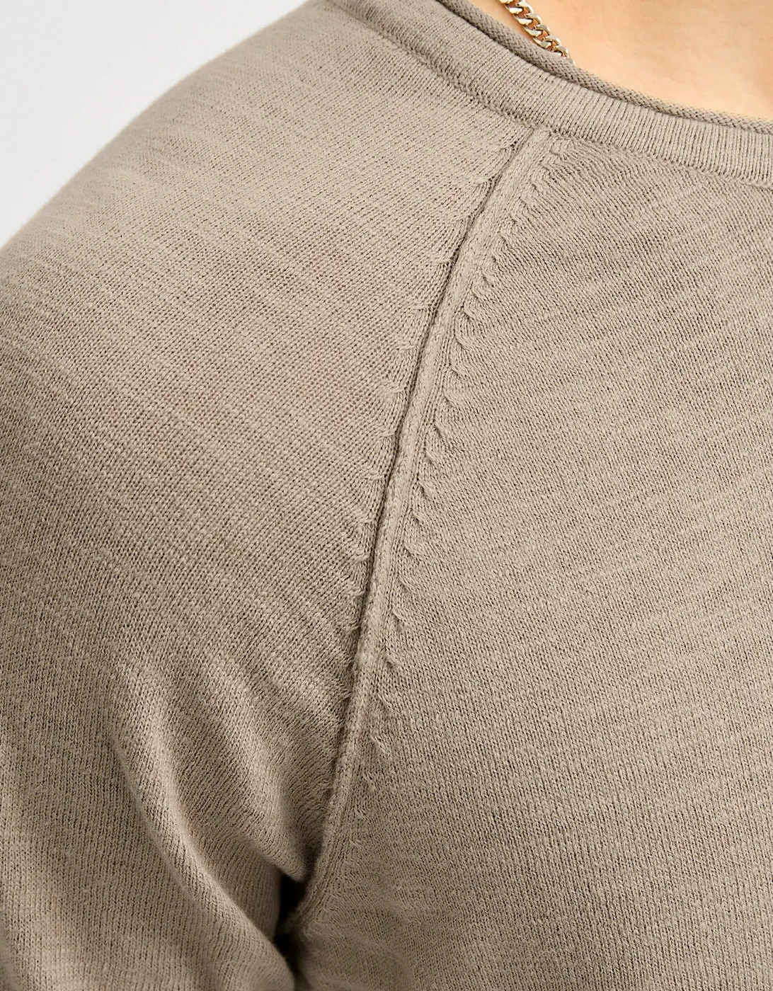 Jjbreeze Knit Crew Neck Jumper Crockery