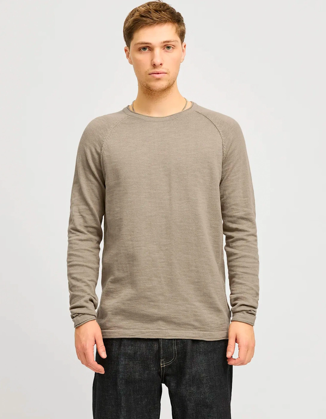 Jjbreeze Knit Crew Neck Jumper Crockery