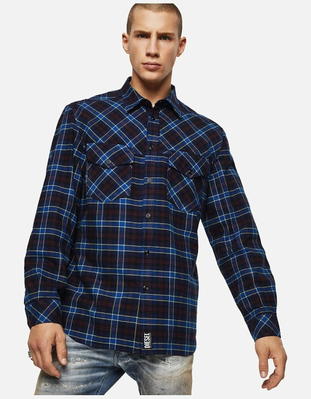 Check Flannel Dhirt S-Tolstoj Blue, 3 of 2