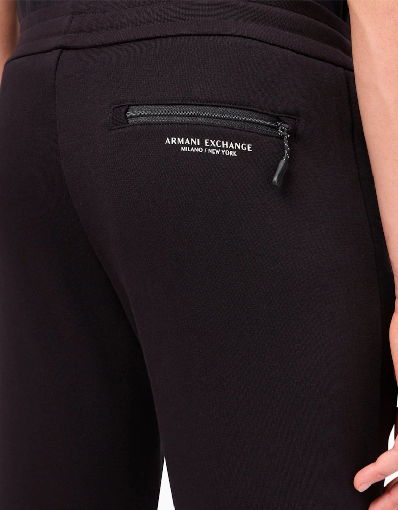 Zip Pocket Track Pants Black